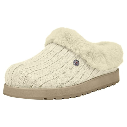 Faux Fur Lined Warm Slippers For Women In Winter
