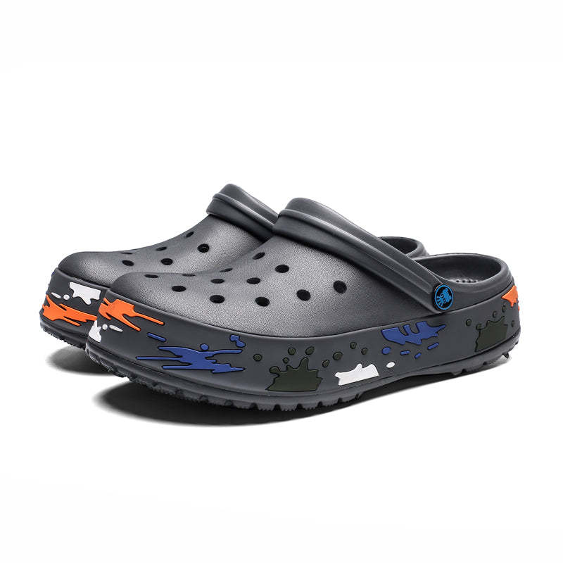 Men's Splash Of Colors Clogs-Comfy Garden Clogs