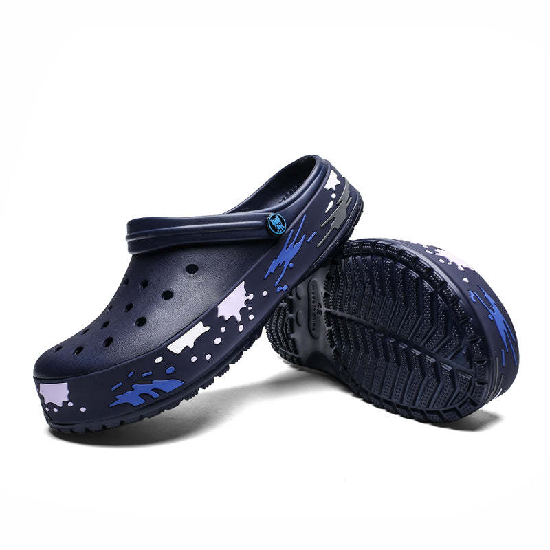 Men's Splash Of Colors Clogs-Comfy Garden Clogs