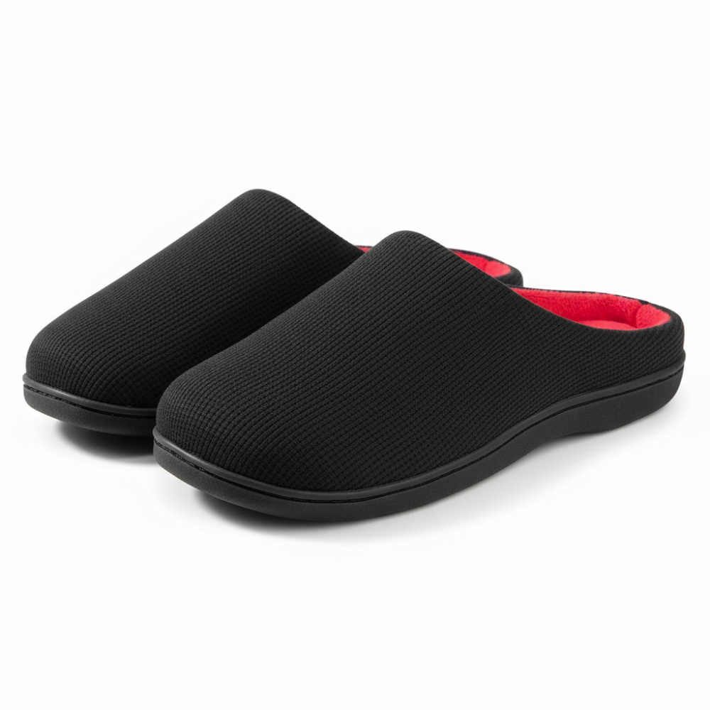 Cozy Indoor Slippers With Memory Foam Cushion