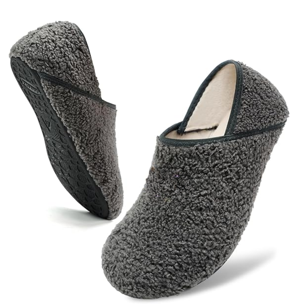 Comfortable Fuzzy House Slippers With Non Slip Bottom