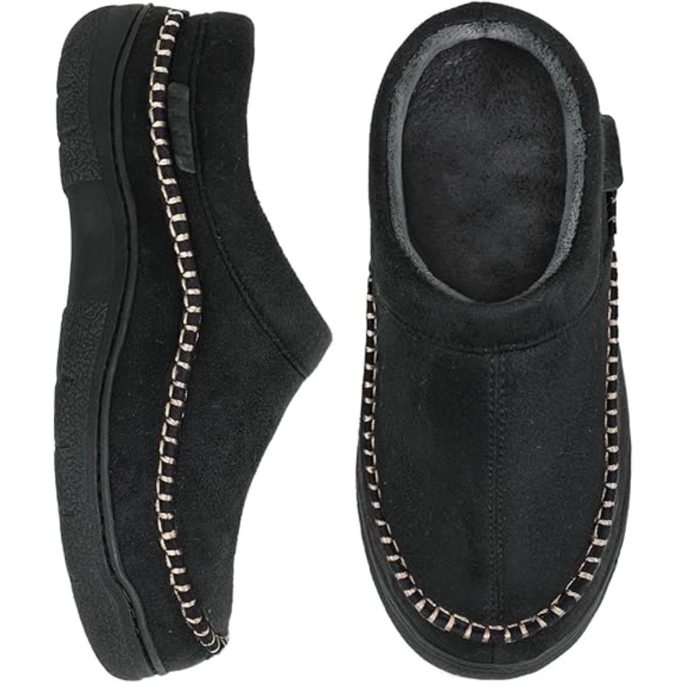 Men's Moccasin Slippers Memory Foam House Shoes