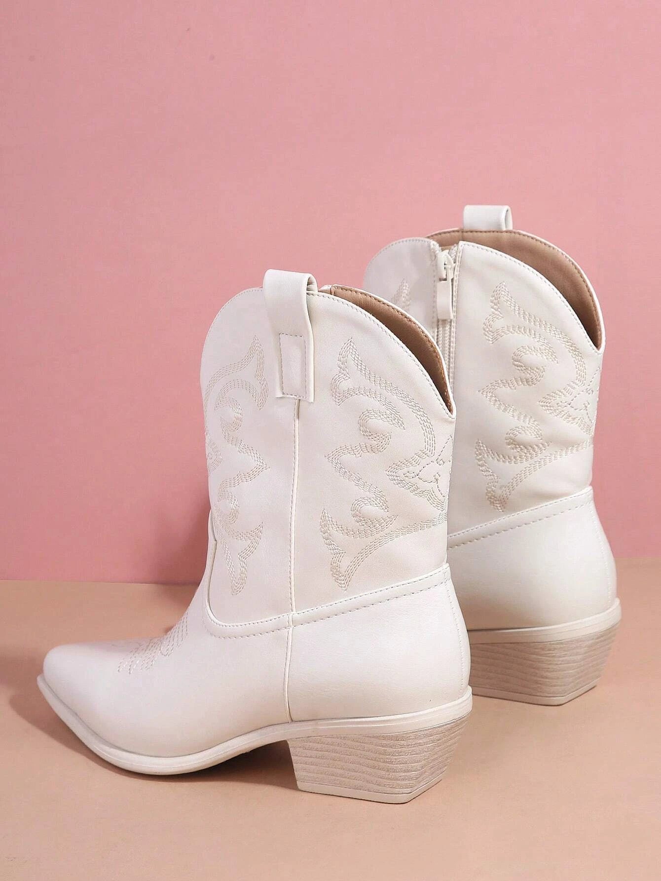 Embroidery Mid Calf Boots-Comfy Garden Clogs