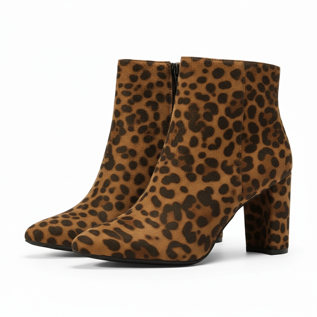 Leopard Print Party Boots