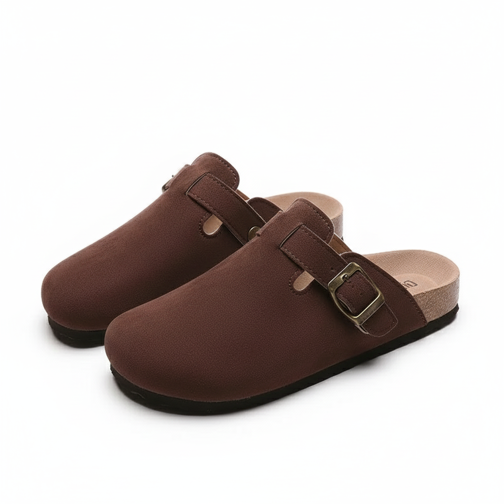 Closed Toe Slippers Leather Boston Clogs Sandals For Men & Women