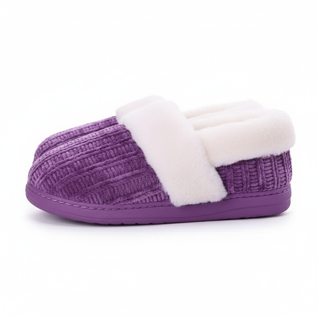 Women Fuzzy Knit Slippers