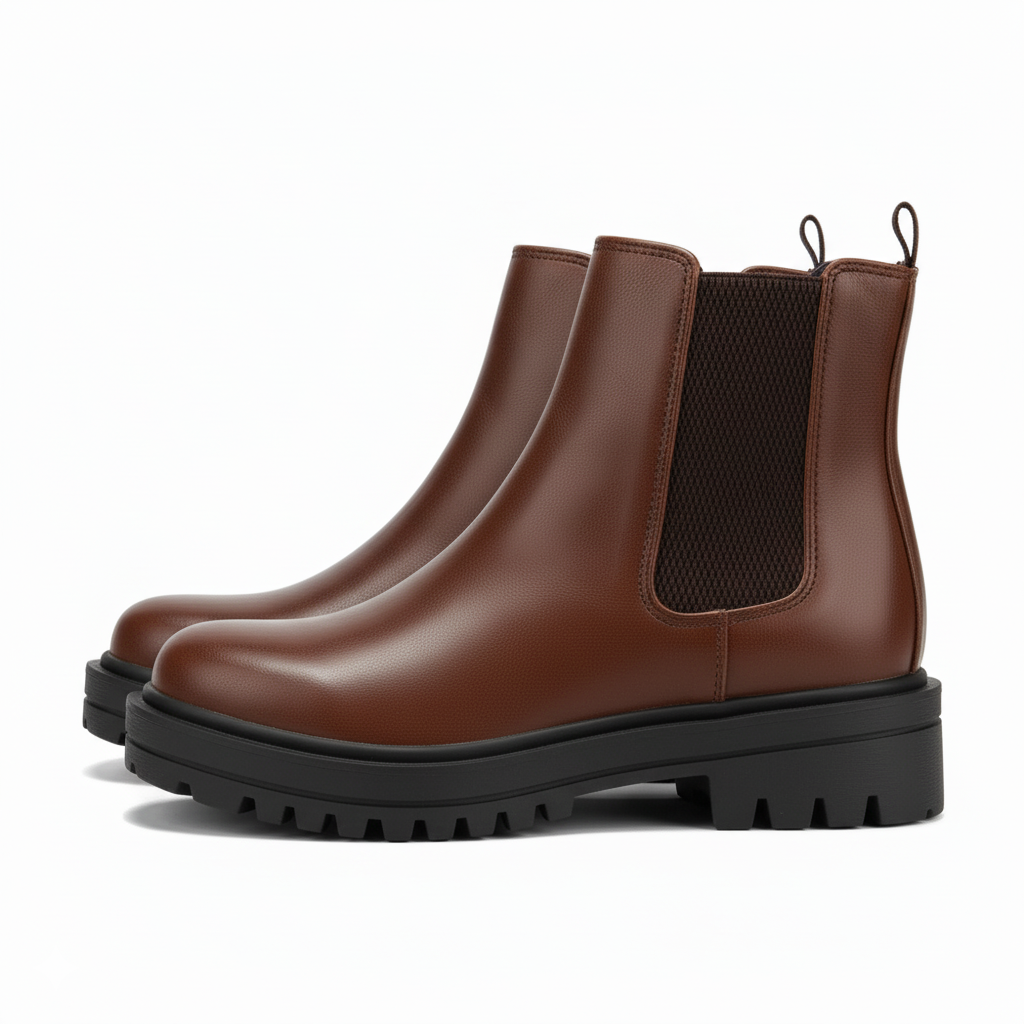 Stylish Low Block Chelsea Boots