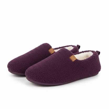 Memory Foam Support Cozy Wool House Slippers