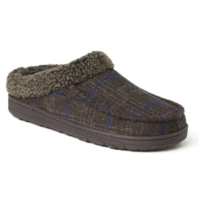 Sturdy Sole Plaid Slip On Slippers With Soft Lining-Comfy Garden Clogs