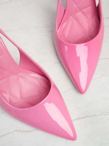 Pointed Patterned High Heel Sandals-Comfy Garden Clogs
