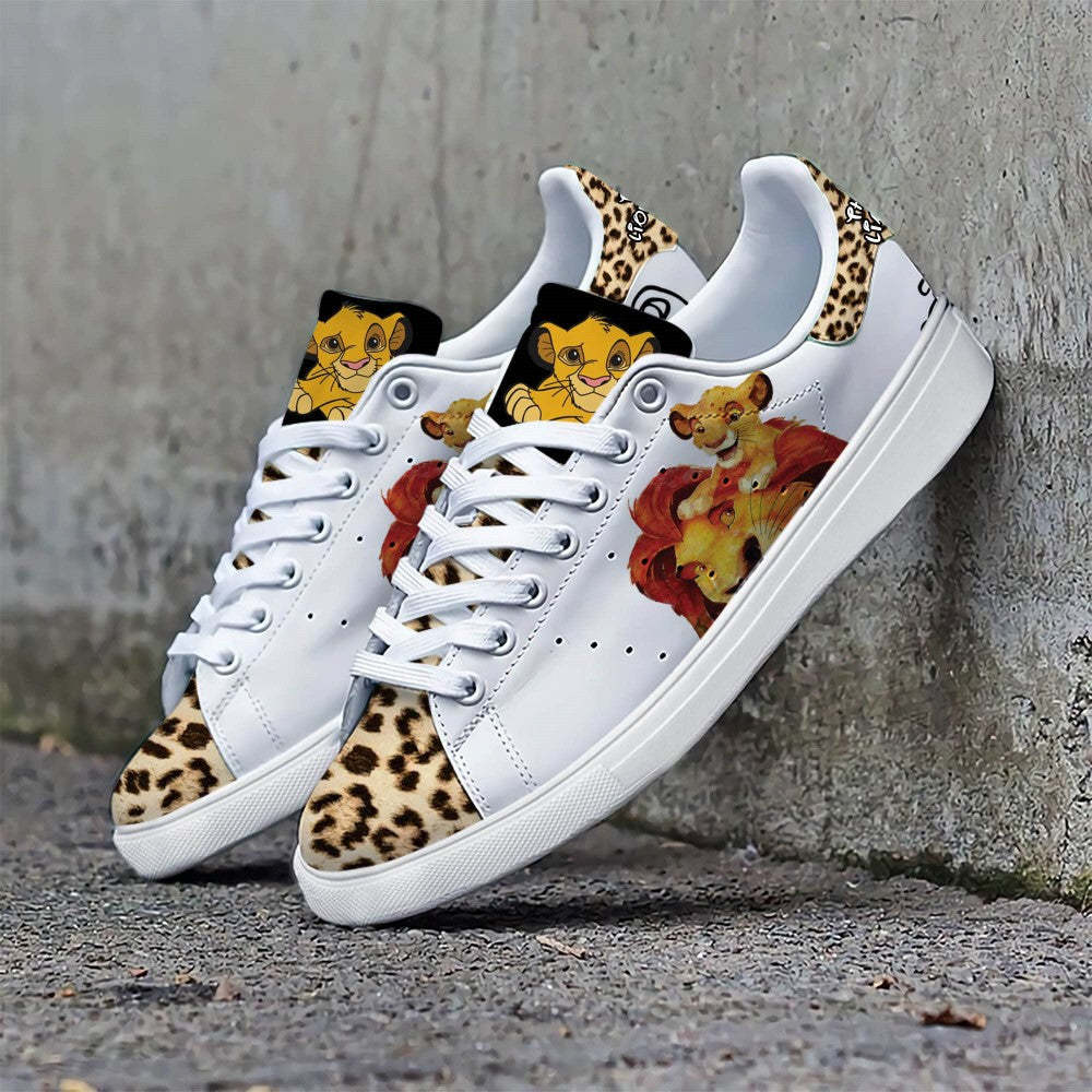 Lion King Leopard Pattern Skate Casual Sneakers-Comfy Garden Clogs