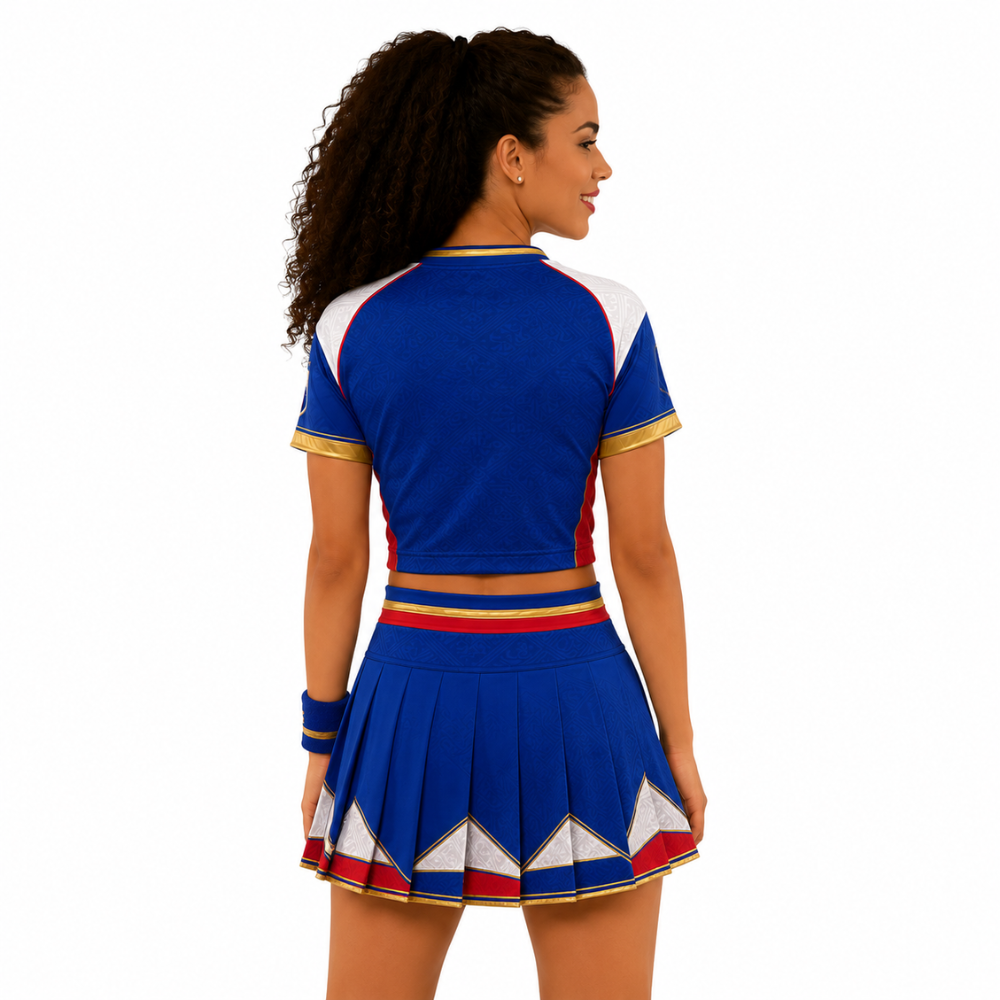 FIFA 2026 Cape Verde Football Themed Two Piece Skirt Set For Women