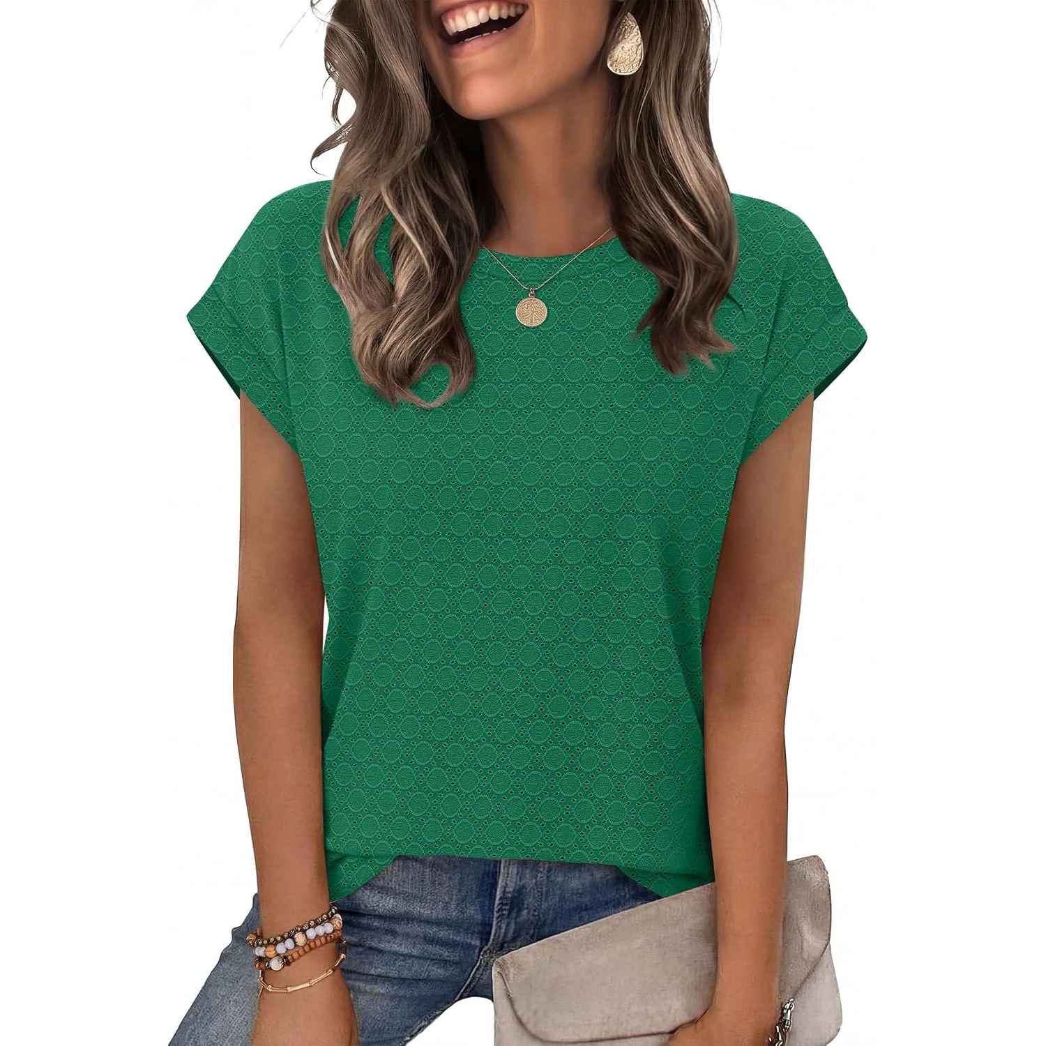 Loose Fit Summer Short Sleeve Shirts For Women