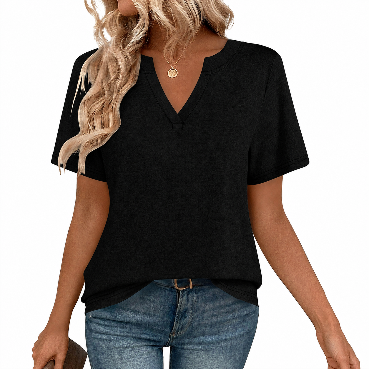 Casual Short Sleeve Tee Shirt Top For Women