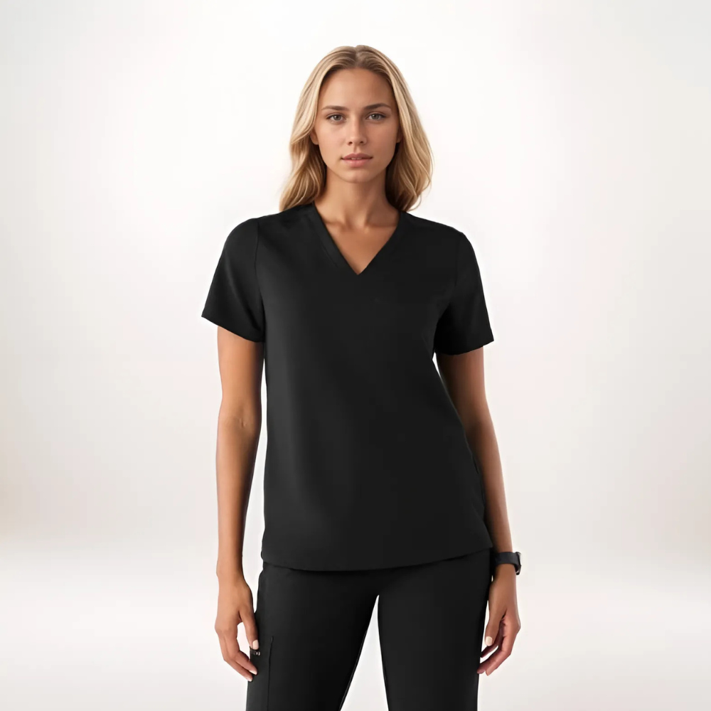 Professional Scrub Set For Women With One Pocket Top And Cargo Pants