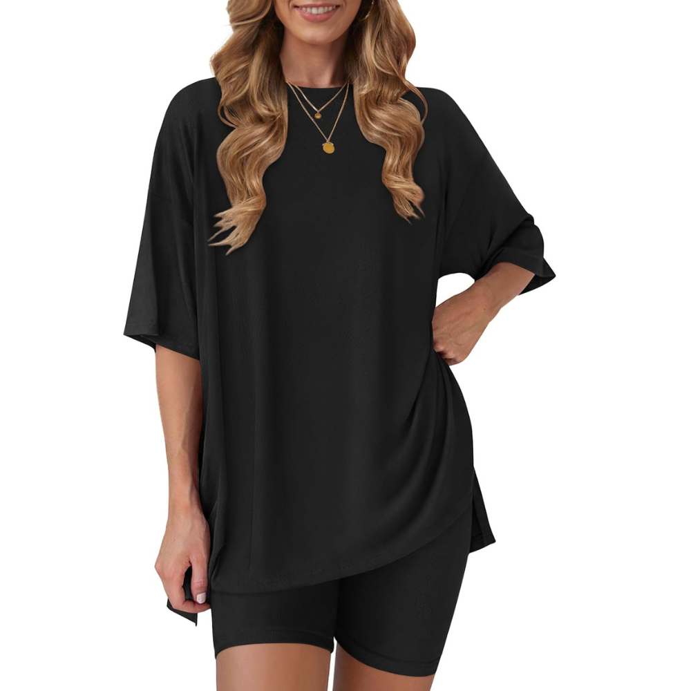 Two Piece Oversized Casual Lounge Set For Summer