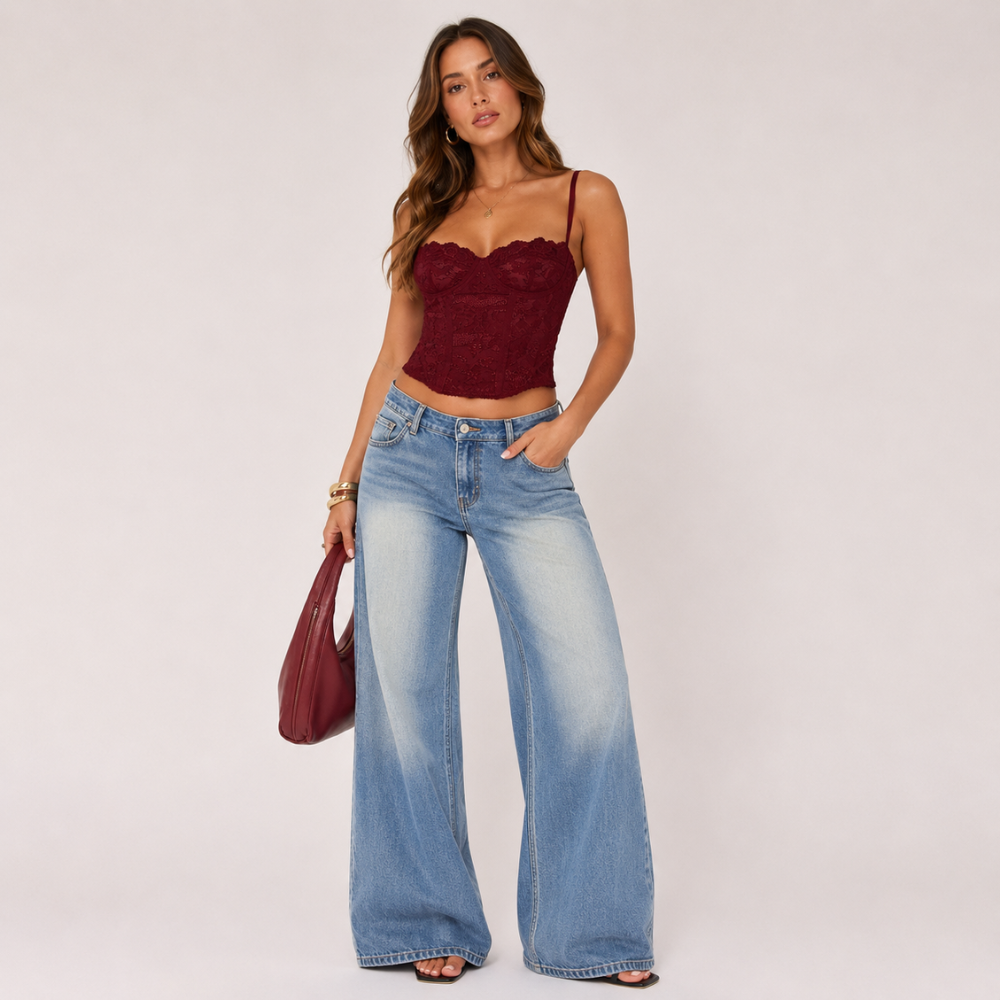 Sheer Lace Camisole Top Party For Women