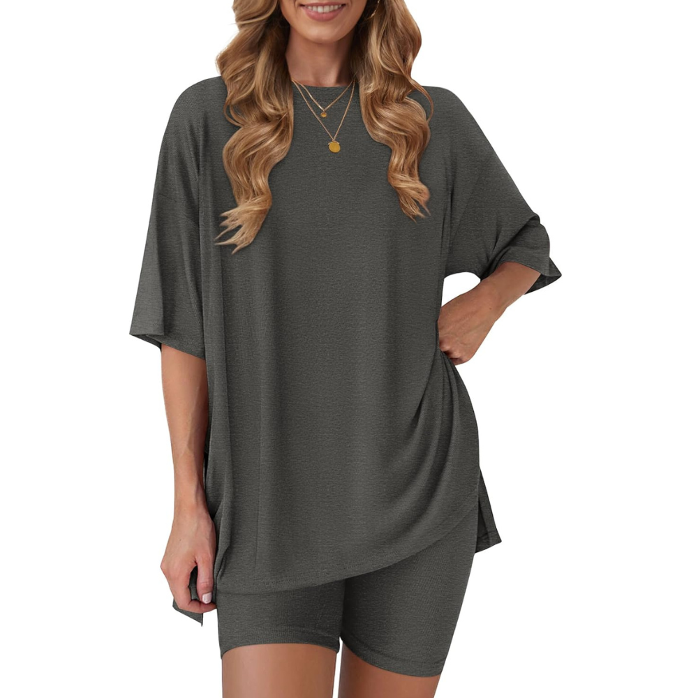 Two Piece Oversized Casual Lounge Set For Summer