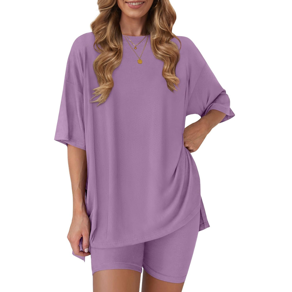 Two Piece Oversized Casual Lounge Set For Summer