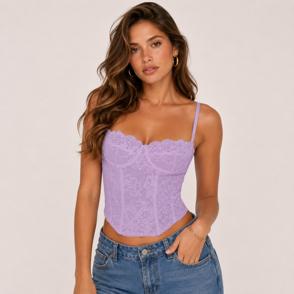 Sheer Lace Camisole Top Party For Women