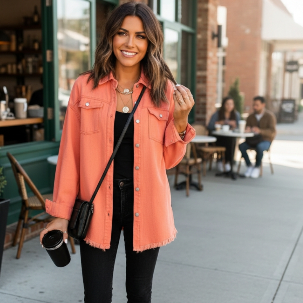 Oversized Denim Jacket For Women