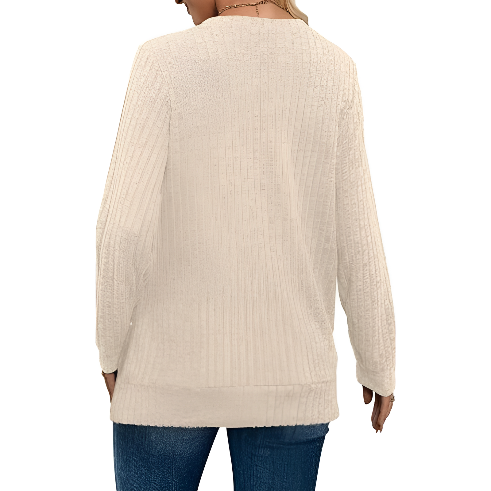 Long Sleeve Lightweight Sweater With Loose Fit Style For Women