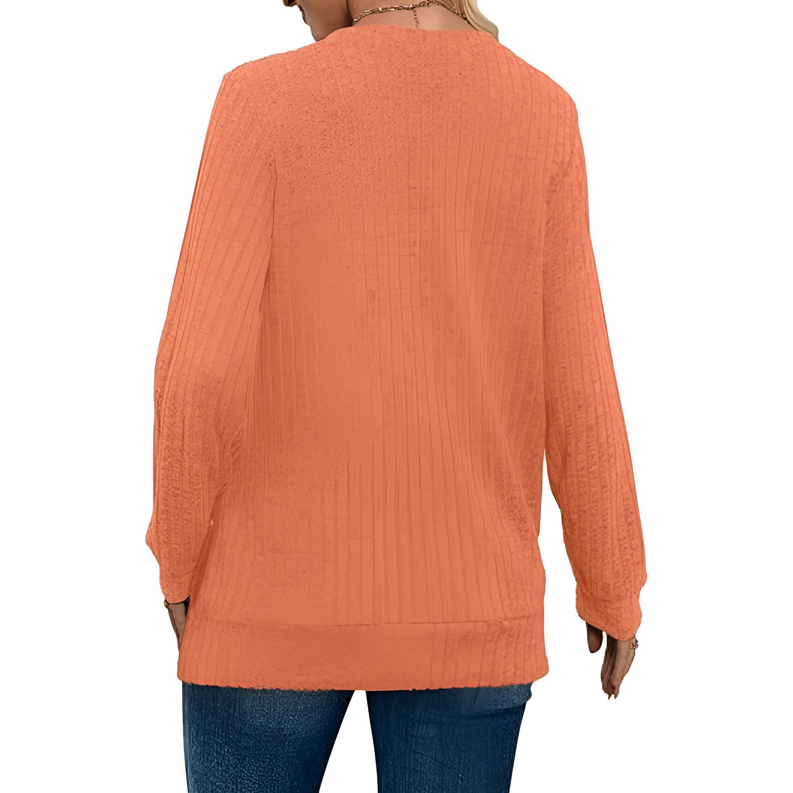 Long Sleeve Lightweight Sweater With Loose Fit Style For Women
