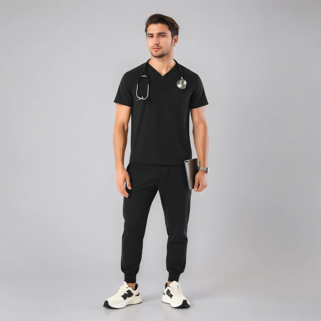 Leon Three Pocket Scrub Top