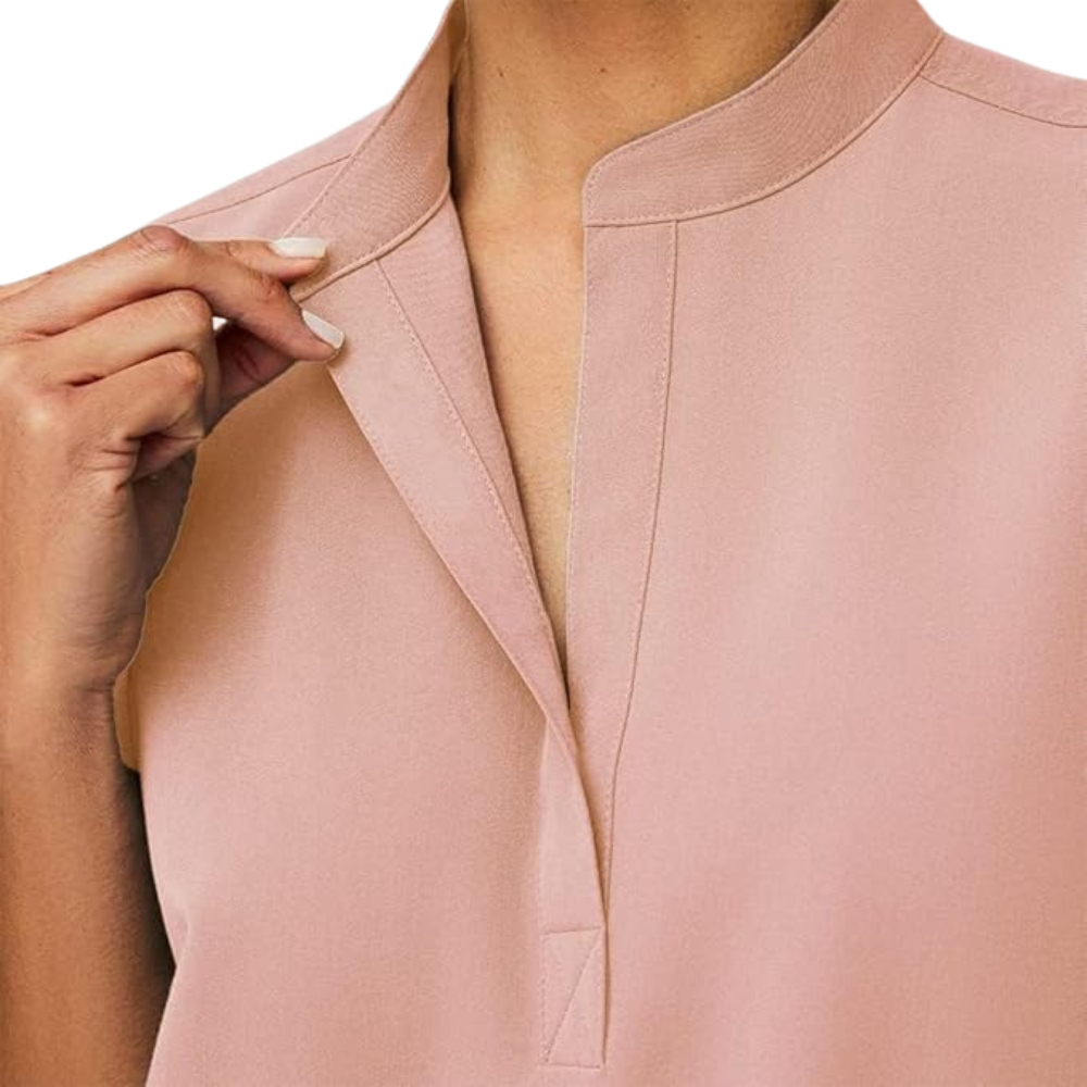 Women 6 Pocket Scrubs Set  Modern Medical Uniform Top and Jogger Pants