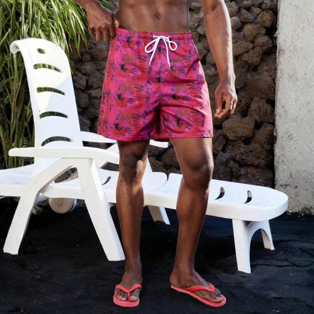 Tropical Plant Print Matching Swimwear Sets