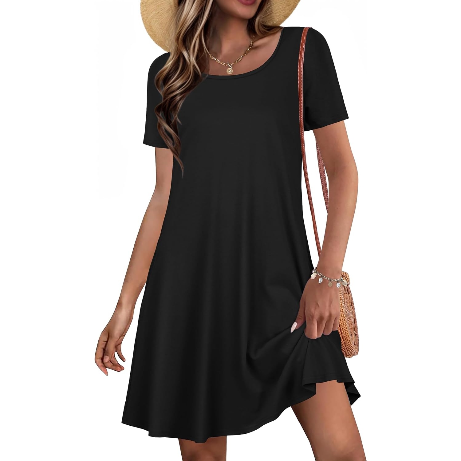 Casual Sundress Short Sleeve Dresses For Women