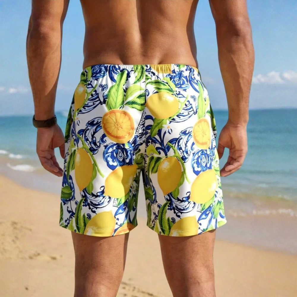 Tie Dye Flower Print Beachwear For Men And Women