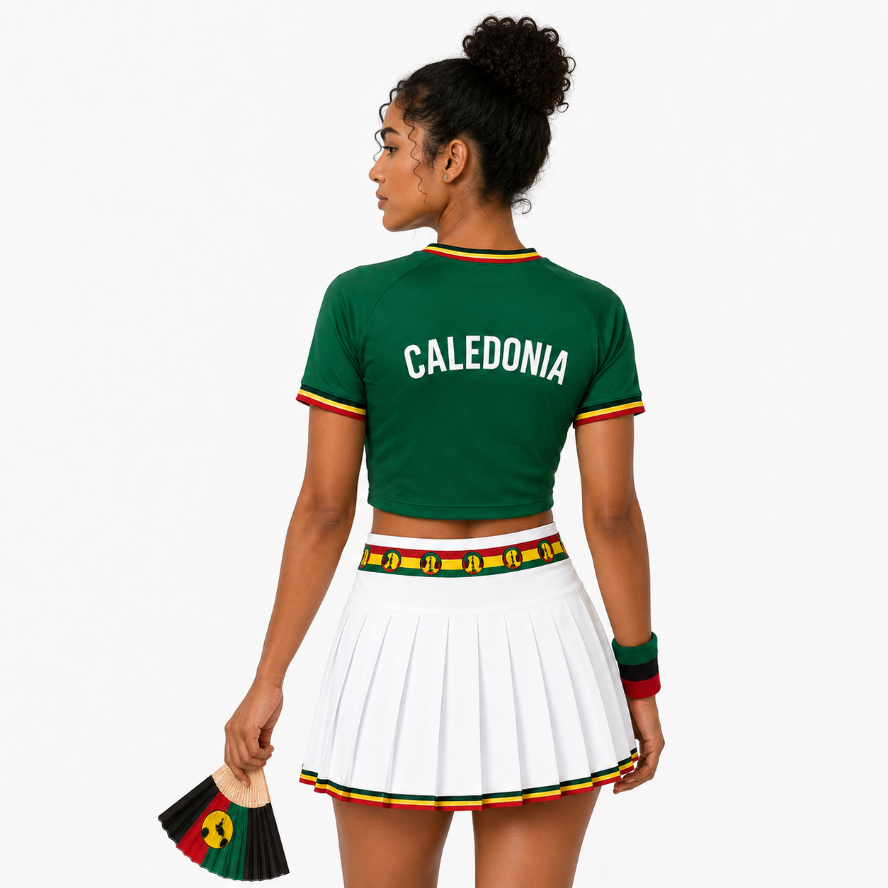 FIFA 2026 Caledonia Football Themed Two Piece Skirt Set For Women