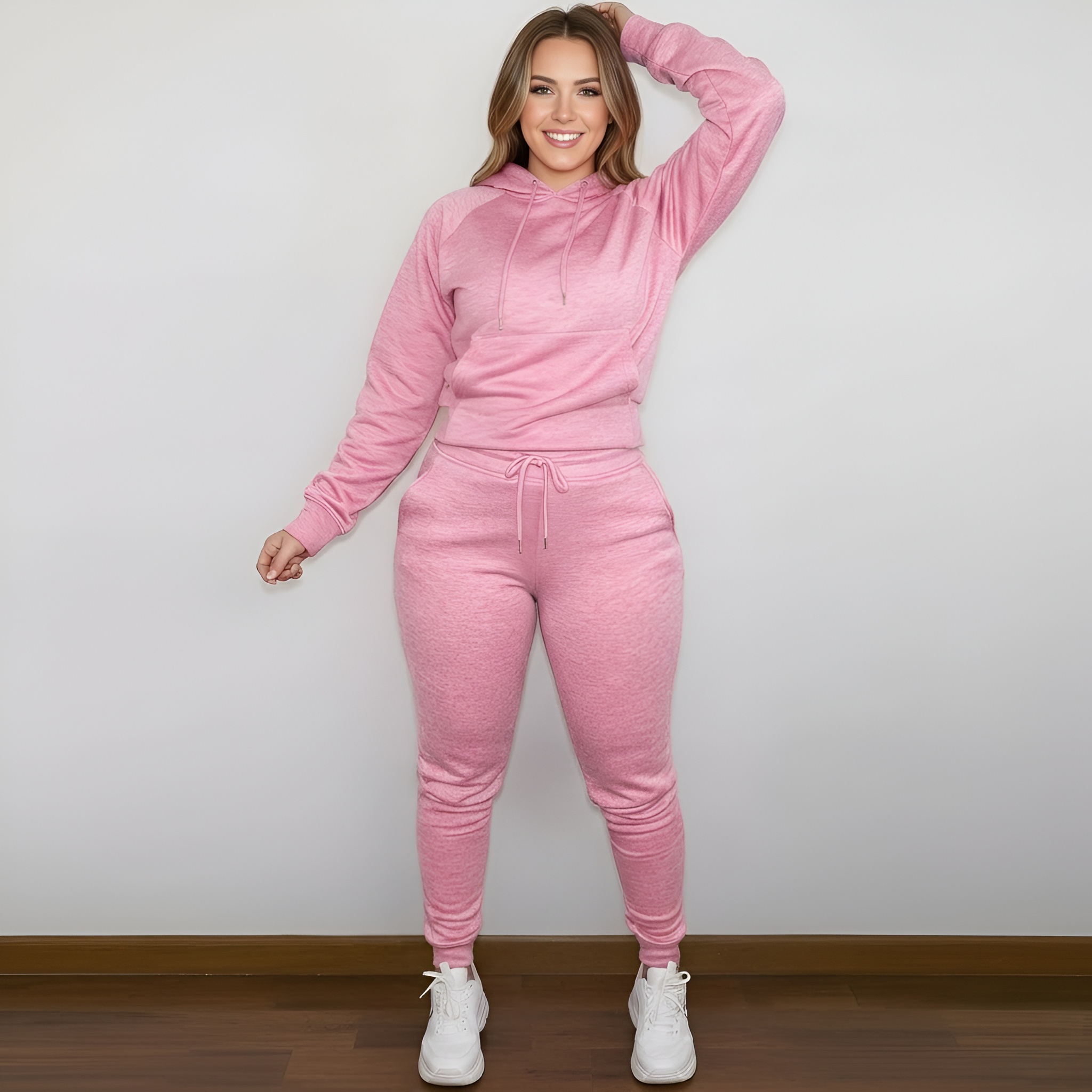Casual And Comfortable Hoodie And Jogger Set For Women