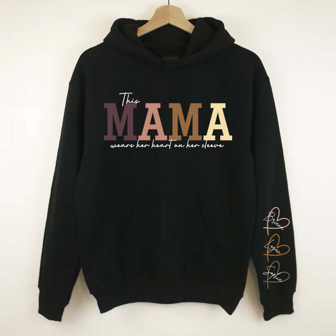 Mother Day Customized Family Sweatshirt With Name Embroidery