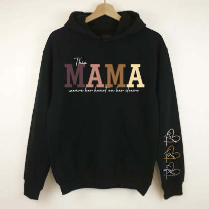 Mother Day Customized Family Sweatshirt With Name Embroidery