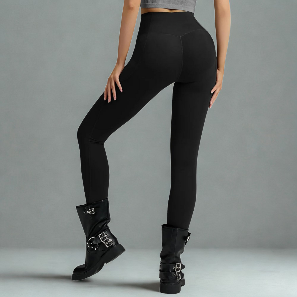 Butt Lifting Shaped Waistband And Side Pockets Leggings