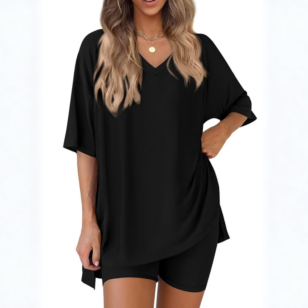 Summer Spring Oversized Lounge Two Piece Set