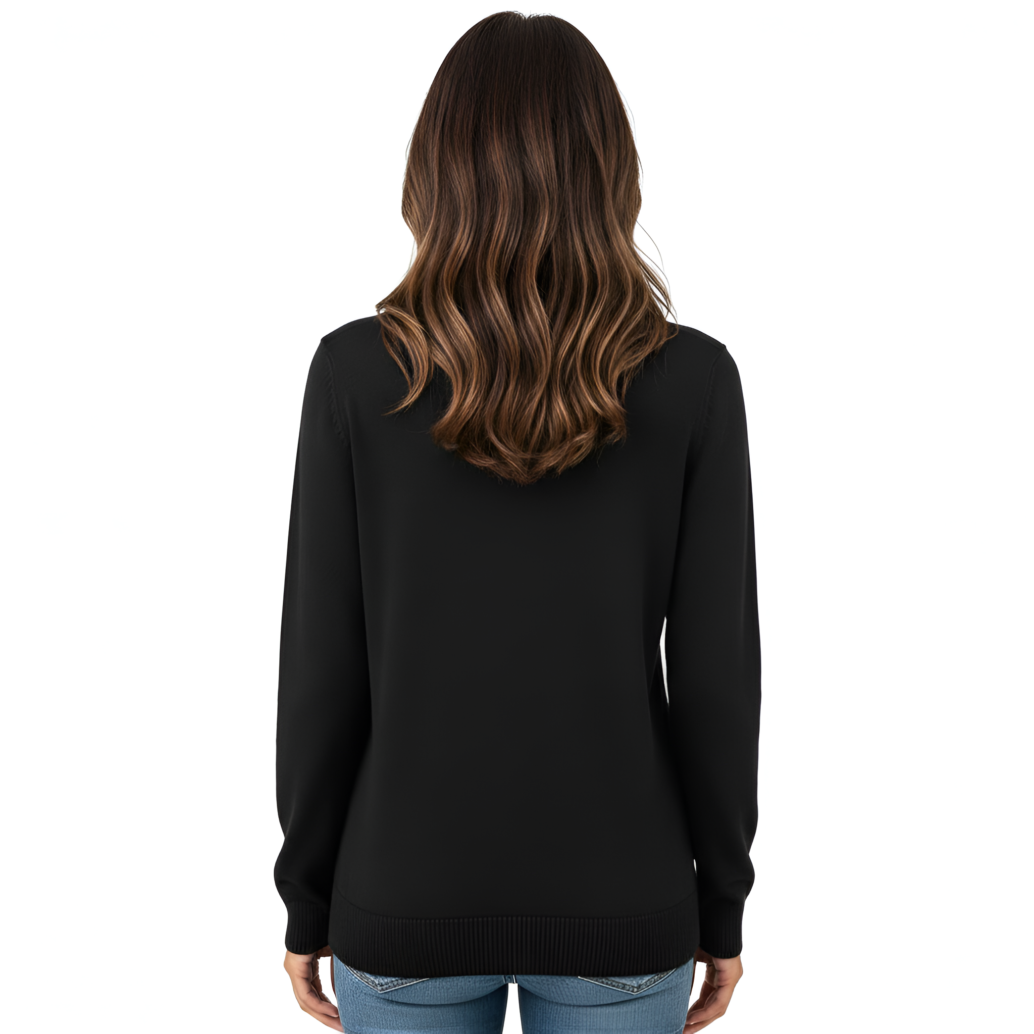 Lightweight Long Sleeve Pullover Sweater For Women