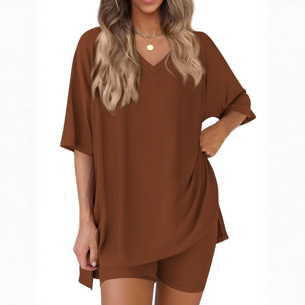 Summer Spring Oversized Lounge Two Piece Set