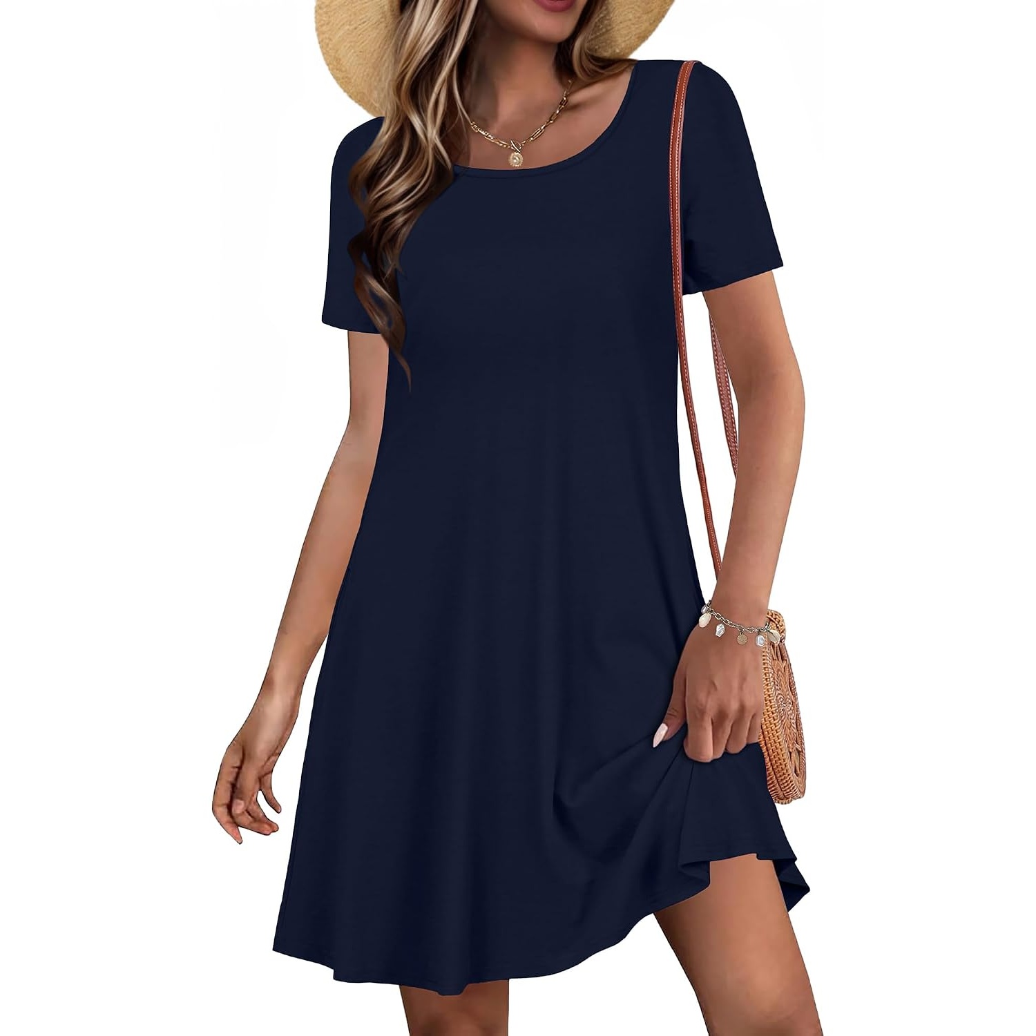 Casual Sundress Short Sleeve Dresses For Women