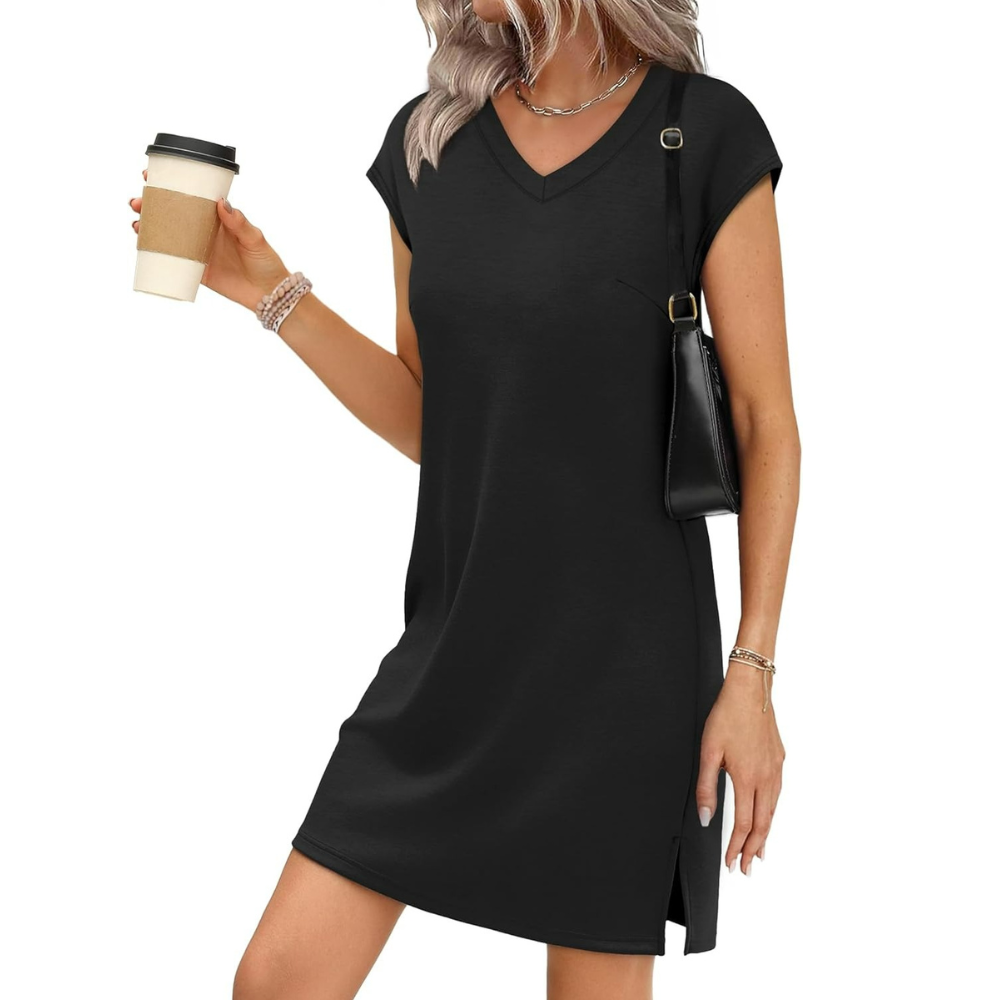 Solid Colored Casual Summer Sundresses For Women