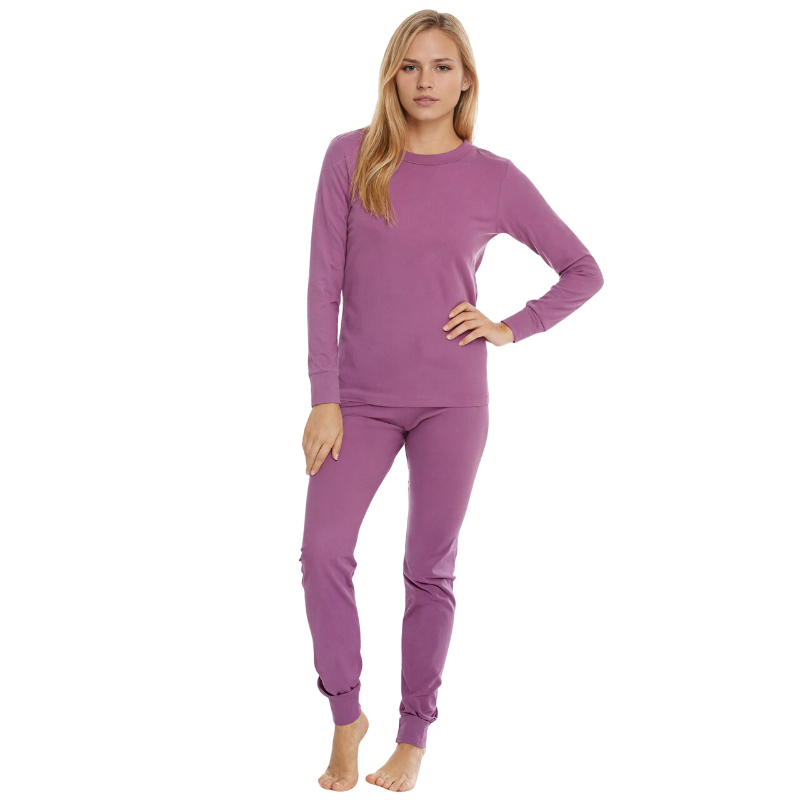 Women Thermal Underwear Pajamas Set