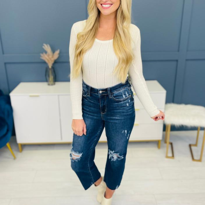 Cream of the Crop Cropped Jeans