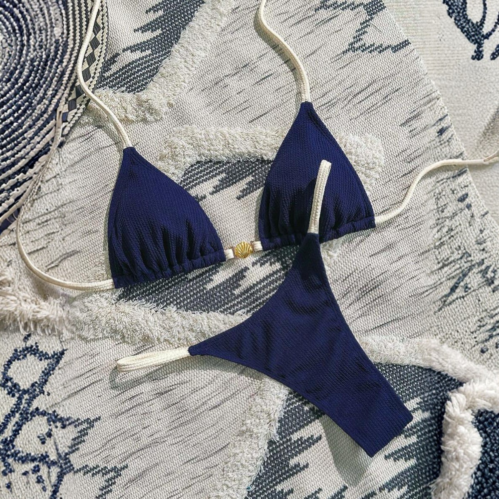 Tropical Plant Print Matching Swimwear Sets