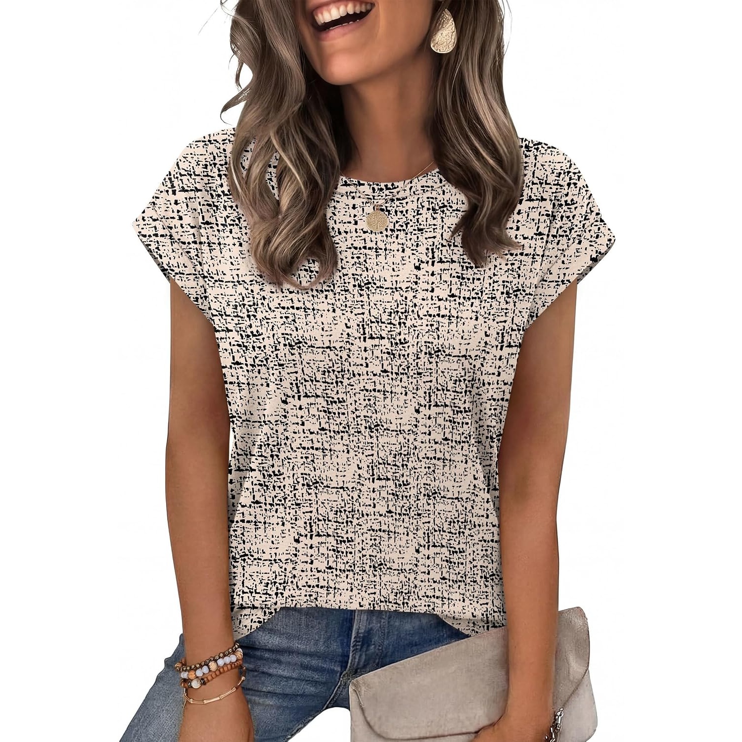 Loose Fit Summer Short Sleeve Shirts For Women