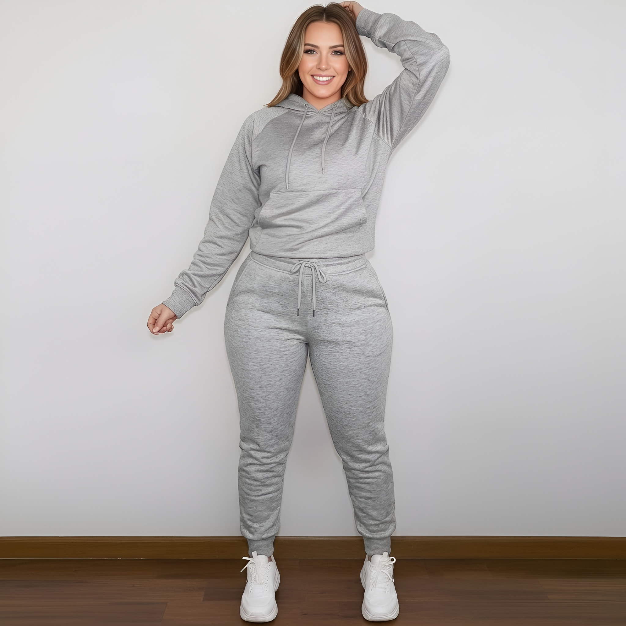 Casual And Comfortable Hoodie And Jogger Set For Women