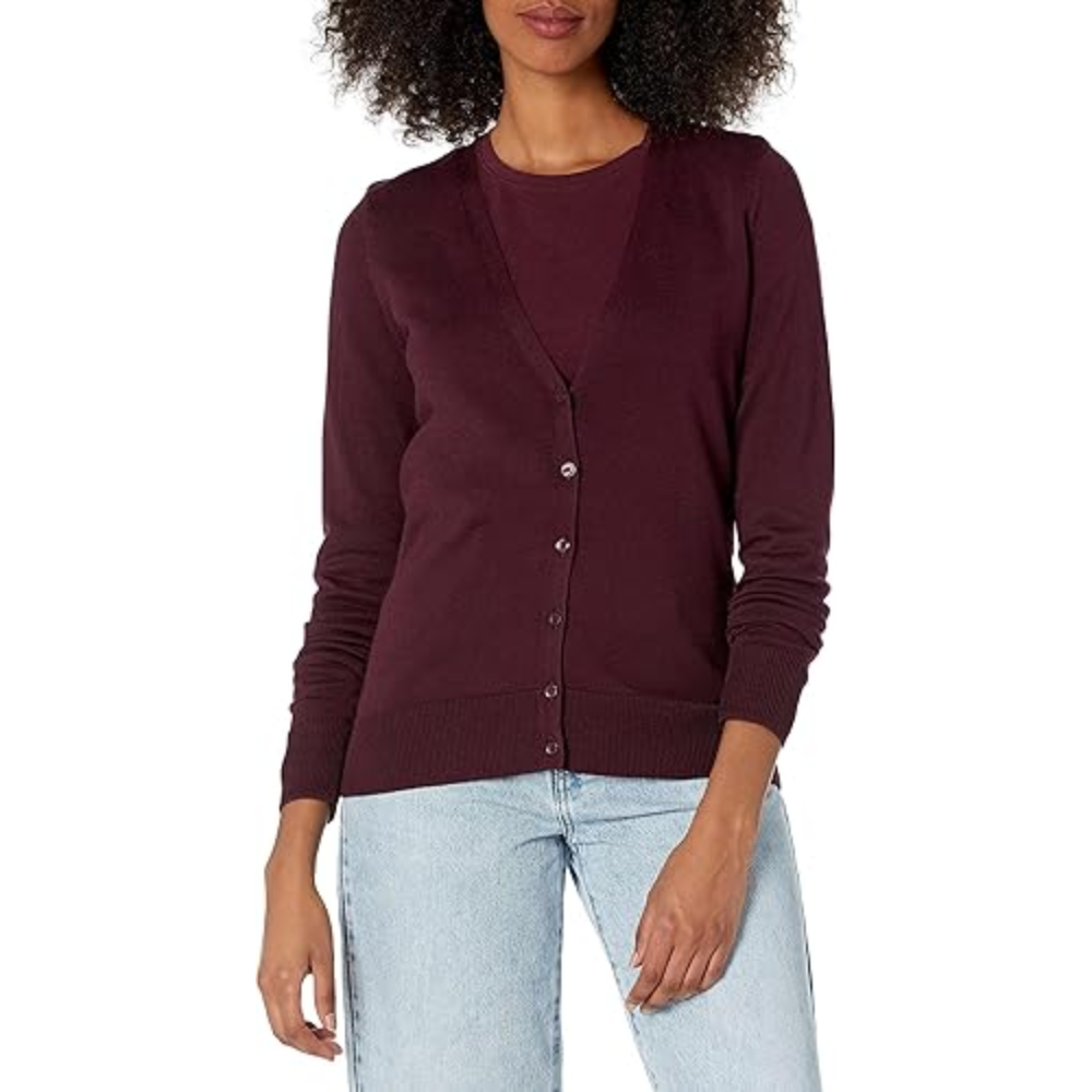 Women's Lightweight V-Neck Cardigan Sweater