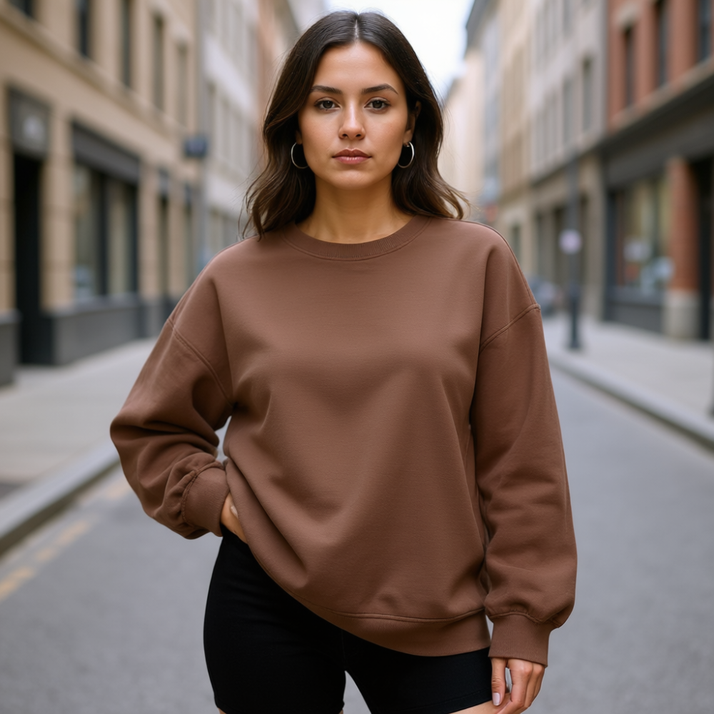 Women Oversized Sweatshirts Hoodies Fleece Crewneck Sweaters