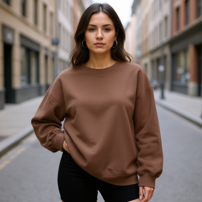 Women Oversized Sweatshirts Hoodies Fleece Crewneck Sweaters